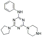 N-PHENYL-4-(1-PIPERAZINYL)-6-(1-PYRROLIDINYL)-1,3,5-TRIAZIN-2-AMINE Struktur