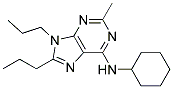 N-CYCLOHEXYL-2-METHYL-8,9-DIPROPYL-9H-PURIN-6-AMINE Struktur