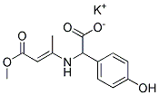 D-(-)-N-(1-METHOXYCARBONYL-1-PROPEN-2-YL)-ALPHA-AMINO-(4-HYDROXYPHENYL)-ACETIC ACID POTASSIUM SALT Struktur