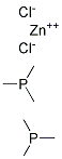 BIS(TRIMETHYLPHOSPHINE)ZINC DICHLORIDE Struktur