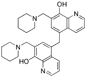 7,7'-DI(PIPERIDIN-1-YLMETHYL)-5,5'-METHYLENE-BIS(8-HYDROXYQUINOLINE) Struktur