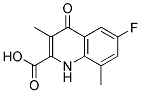 6-FLUORO-1,4-DIHYDRO-3,8-DIMETHYL-4-OXOQUINOLINE-2-CARBOXYLIC ACID Struktur