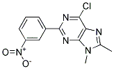 6-CHLORO-8,9-DIMETHYL-2-(3-NITROPHENYL)-9H-PURINE Struktur