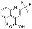 5-CHLORO-2-(TRIFLUOROMETHYL)QUINOLINE-4-CARBOXYLIC ACID Struktur