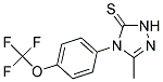 4,5-DIHYDRO-3-METHYL-4-(4-TRIFLUOROMETHOXY-PHENYL)-1,2,4-TRIAZOL-5(1H)-THIONE Struktur