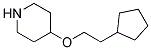 4-(2-CYCLOPENTYLETHOXY)PIPERIDINE Struktur