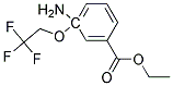 3-AMINO-3-(2,2,2-TRIFLUOROETHOXY)-BENZOIC ACID ETHYL ESTER Struktur