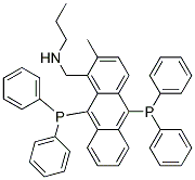 9,10-bisdiphenylphosphinomethyl(N-propaminomethyl)anthracene Struktur