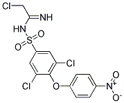 N1-(2-CHLOROETHANIMIDOYL)-3,5-DICHLORO-4-(4-NITROPHENOXY)BENZENE-1-SULFONAMIDE, TECH Struktur