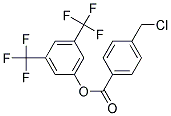 3,5-BIS(TRIFLUOROMETHYL)PHENYL 4-(CHLOROMETHYL)BENZOATE, TECH Struktur