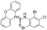 N-(2,6-DIBROMO-3-CHLORO-4-METHYLPHENYL)OXO(DIPHENYL)PHOSPHORANECARBOTHIOAMIDE, TECH Struktur