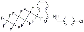 N-(4-CHLOROBENZYL)-2-(1,1,2,2,3,3,4,4,5,5,6,6,6-TRIDECAFLUOROHEXYL)BENZAMIDE, TECH Struktur