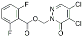 (4,5-DICHLORO-6-OXO-1,6-DIHYDROPYRIDAZIN-1-YL)METHYL 2,6-DIFLUOROBENZOATE, TECH Struktur