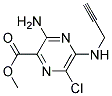 METHYL 3-AMINO-6-CHLORO-5-(PROP-2-YNYLAMINO)PYRAZINE-2-CARBOXYLATE, TECH Struktur