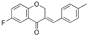 (3E)-6-FLUORO-3-(4-METHYLBENZYLIDENE)-2,3-DIHYDRO-4H-CHROMEN-4-ONE Struktur