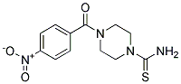 4-(4-NITRO-BENZOYL)-PIPERAZINE-1-CARBOTHIOIC ACIDAMIDE Struktur