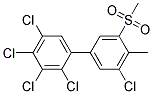 3-METHYLSULFONYL-4-METHYL-2',3',4',5,5'-PENTACHLOROBIPHENYL Struktur