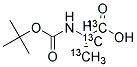 N-(TERT-BUTOXYCARBONYL)-L-ALANINE-13C3-& Struktur