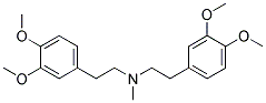 N,N-BIS-(3,4-DIMETHOXY- PHENYLETHYL)-N-METHYLAMINE Struktur