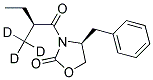 N-[2-(S)-METHYL-D3-BUTYRYL]-4-(S)-PHENYLMETHYL-2-OXAZOLIDINONE Struktur