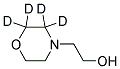 4-MORPHOLINEETHANOL-D4 Struktur