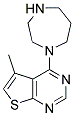 5-METHYL-4-HOMOPIPERAZINOTHIENO[2,3-D]PYRIMIDINE Struktur