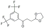 3'5'-BIS(TRIFLUOROMETHYL)-3-(1,3-DIOXOLAN-2-YL)PROPIOPHENON Struktur