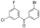 3-BROMO-3'-CHLORO-5'-FLUOROBENZOPHENON Struktur