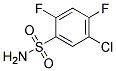 5-CHLORO-2,4-DIFLUOROBENZENESULPHONAMID Struktur