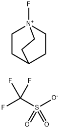 N-FLUOROQUINUCLIDINIUM TRIFLUOROMETHANESULPHONAT Struktur