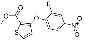 METHYL 3-(2-FLUORO-4-NITROPHENOXY)THIOPHENE-2-CARBOXYLAT Struktur