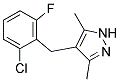 4-(2-CHLORO-6-FLUOROBENZYL)-3,5-DIMETHYLPYRAZOL Struktur