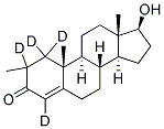 METHYLTESTOSTERONE-D4 Struktur