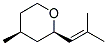 (2R-cis)-tetrahydro-4-methyl-2-(2-methyl-1-propenyl)-2H-pyran  Struktur