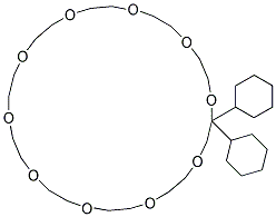 Dicyclohexyl-30-crown-10 Struktur