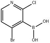 4-Bromo-2-chloropyridine-3-boronic acid
 Struktur