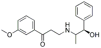 (R)-3-[(2-Hydroxy-1-methyl-2-phenylethyl)amino]-1-(3-methoxyphenyl)-1-propanone  Struktur