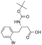 (S)-3-(Boc-amino)-4-(2-bromophenyl)butyric acid Struktur