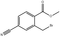 Methyl 2-bromomethyl-4-cyanobenzoate Struktur