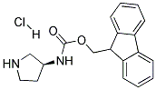 (S)-(3-Fmoc-amino)pyrrolidine hydrochloride Struktur