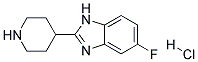 5-Fluoro-2-piperidin-4-yl-1H-benzoimidazole HYDROCHLORIDE Struktur