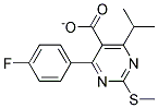 4-(4-Fluorophenyl)-6-Isopropyl-2-Methylthio-Pyrimidine-5-Carboxylate Struktur