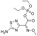 O,O-Diethylphosphoryl-(Z)-2-(5-Amino-1,2,4-Thiadiazole-3-Yl)-2-Methoxyiminoacetate Struktur