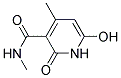 N-Methyl-3-Aminocarbonyl-4-Methyl-6-Hydroxy-2-Pyridone Struktur