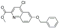 Methyl 4-Chloro-6-Benzyloxy-2-Quinoline-Carboxylate Struktur