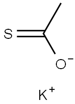 Potassium thiacetate Struktur