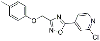 5-(2-Chloropyridin-4-yl)-3-[(4-methylphenoxy)methyl]-1,2,4-oxadiazole Struktur