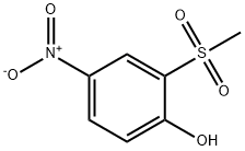 2-(Methylsulphonyl)-4-nitrophenol Struktur