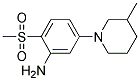 5-(3-Methylpiperidin-1-yl)-2-(methylsulphonyl)aniline Struktur