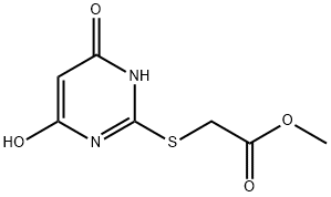 Methyl [(4,6-dihydroxypyrimidin-2-yl)thio]acetate Struktur